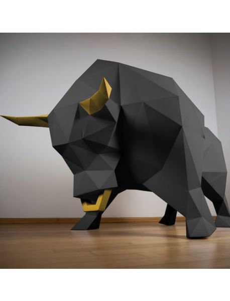 3d low poly stier papertrophy