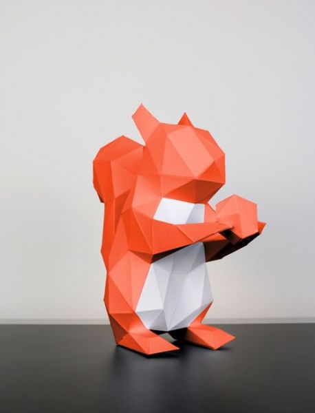 origami papertrophy eichhörnchen