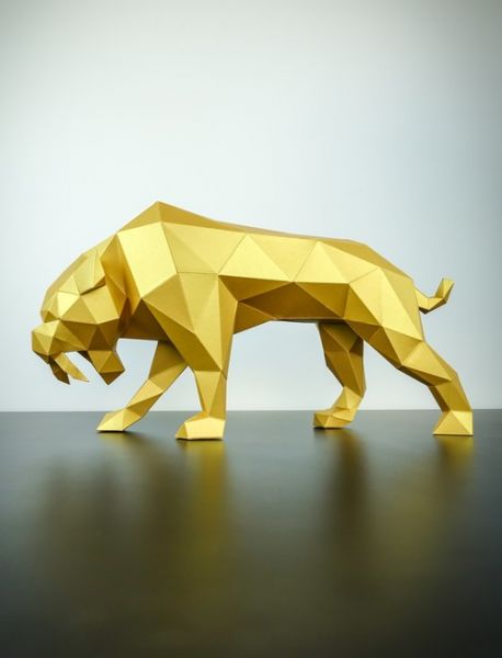 papertiger papiertigre lowpoly